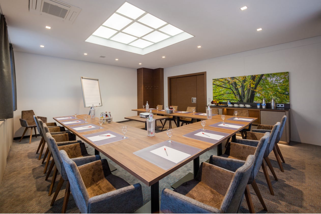 Blick auf einen Seminarraum